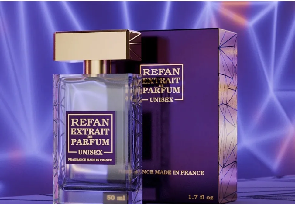 REFAN Extrait de Parfum Unisex – Flakon mit violetter Verpackung