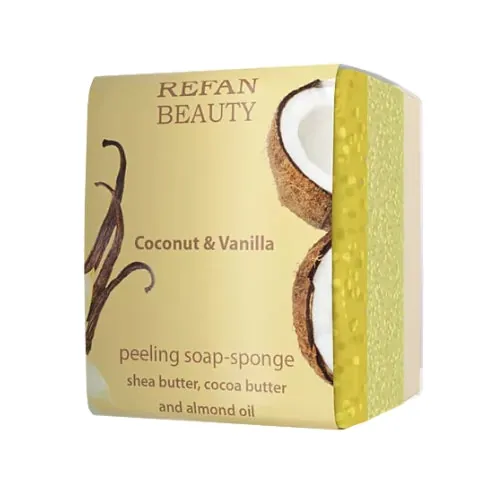 Peeling-Seifenschwamm Kokosnuss & Vanille 75g