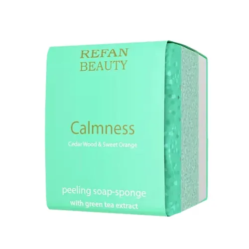 Peeling-Seifenschwamm Ruhe-Zedernholz & Süßorange 75