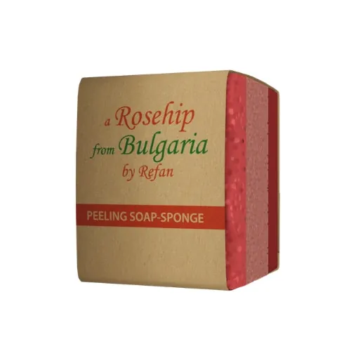 Peeling-Seifenschwamm Hagebutte aus Bulgarien 75g